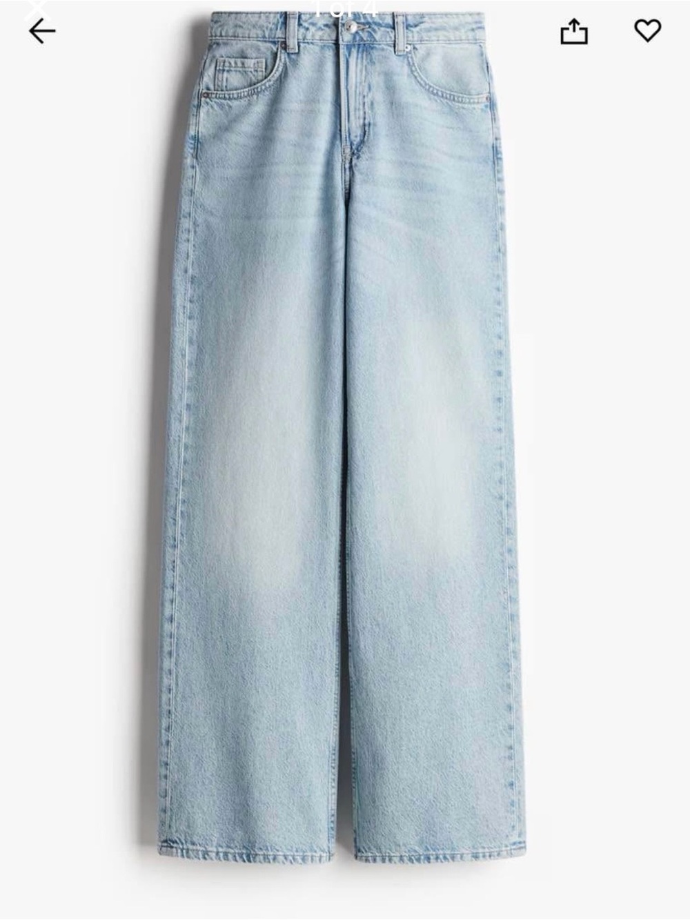 Wide Leg Light Blue Women's Jeans